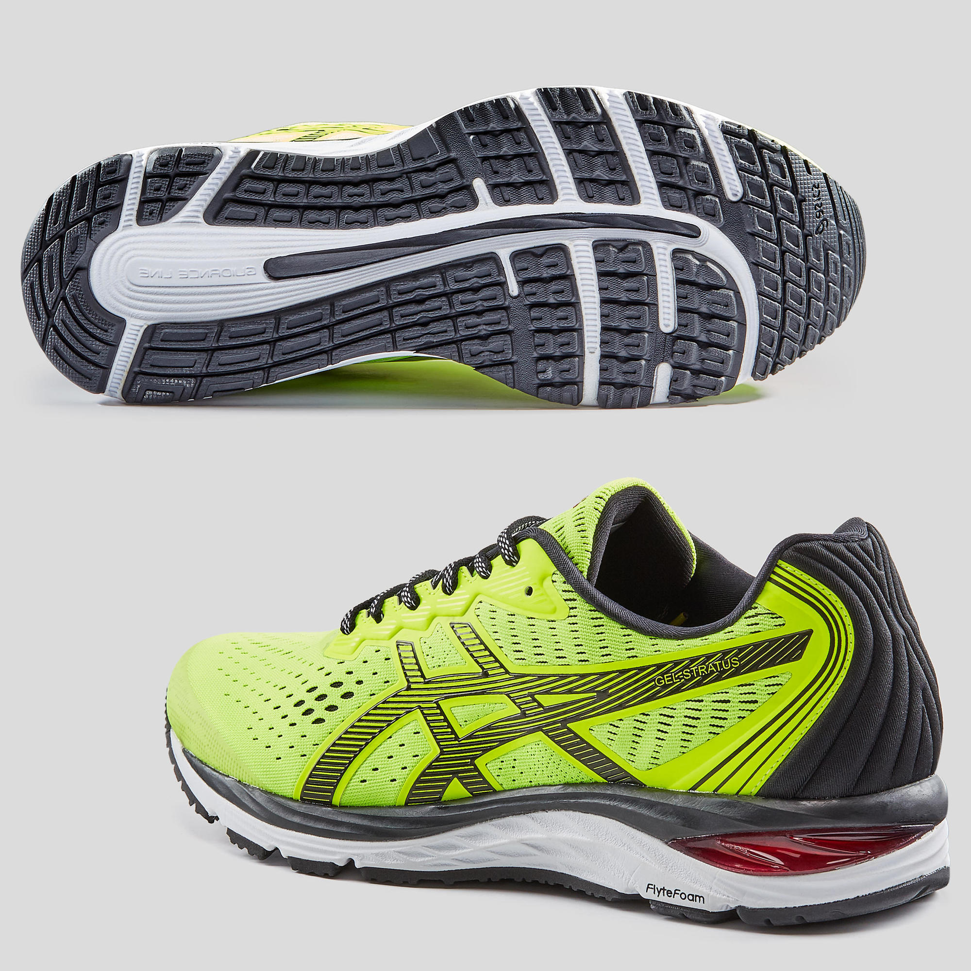 Asics Gel Stratus Hombre Zapatillas Running Amarillo Asics Gel Stratus Hombre Zapatillas Running Amarillo
